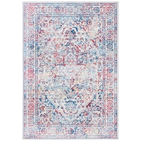 Safavieh 9 x 12 ft. Brentwood Power Loomed Rectangle Area Rug Ivory & Blue BNT832B-9